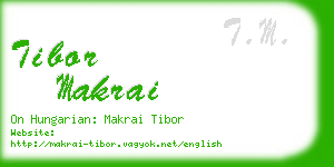 tibor makrai business card
